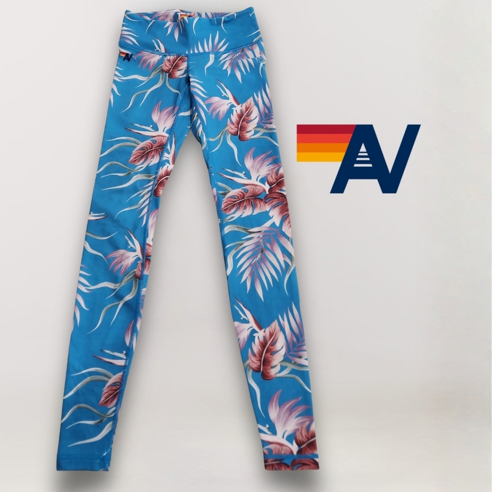 Aviator Nation Kauai Floral Full Length Leggings